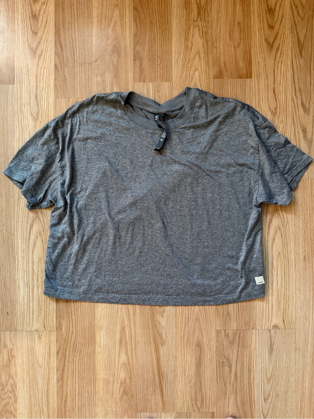 Vuori Women’s Heather Gray Short-Sleeve Crew Tee